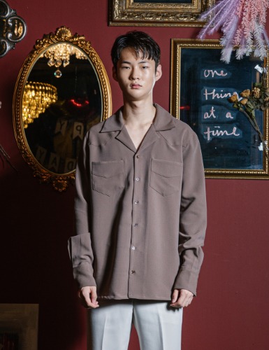 WESTERN L/S SHIRTS_BROWN