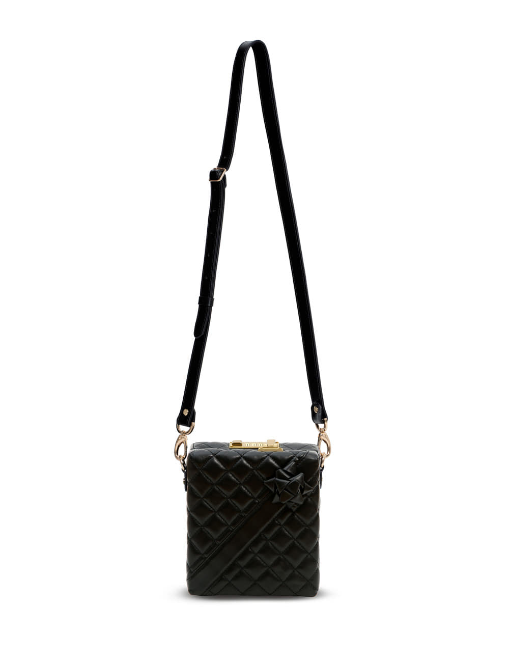 QUILTED PRESENT BAG_BLACK