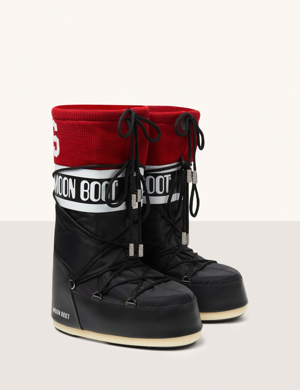 MOON BOOT CLASSIC ICON WITH KNIT BAND_BLACK