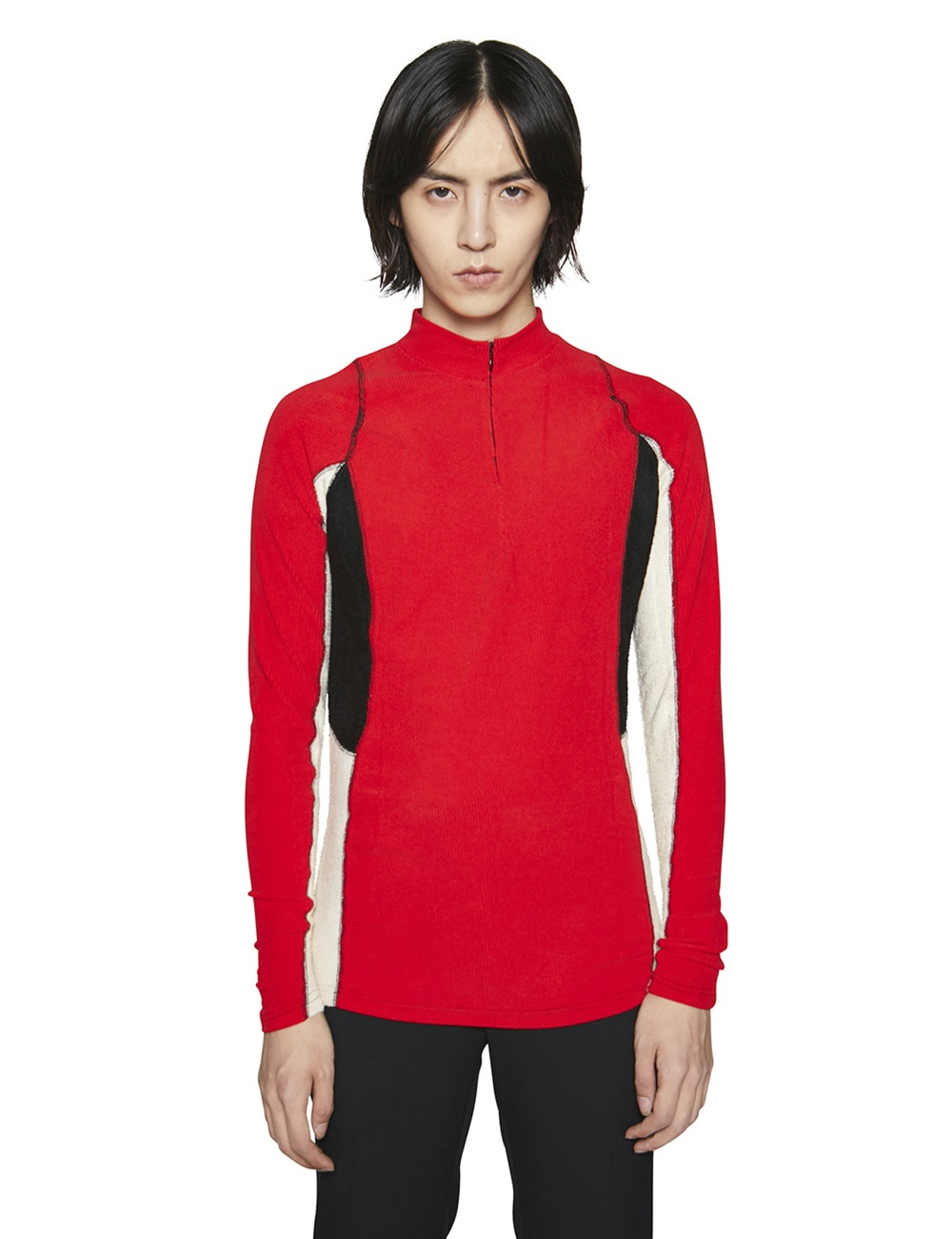 TECHNICAL HALF NECK RED