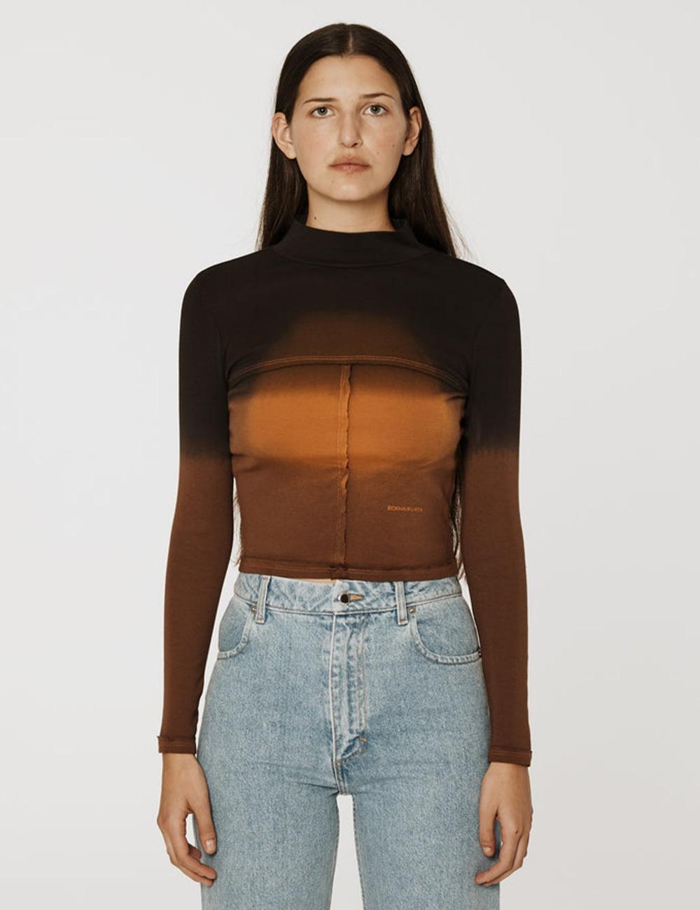 LAPPED BABY TURTLENECK_BROWN