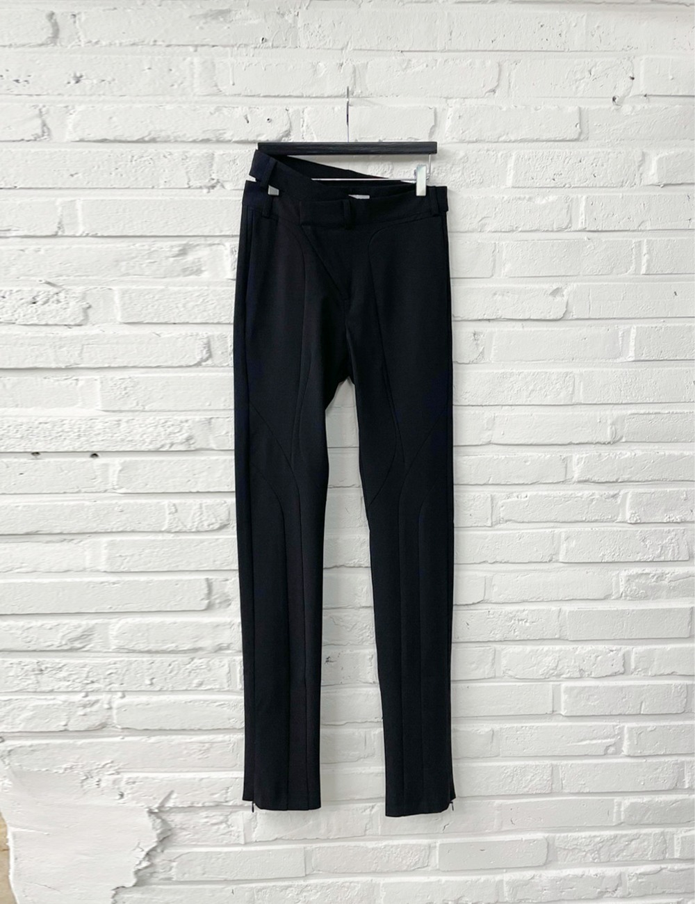 WOVEN FITTED SUIT TROUSERS_BLACK