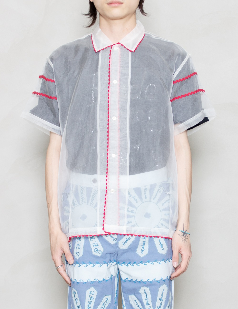 RED RICKRACK SS SHIRT_RED