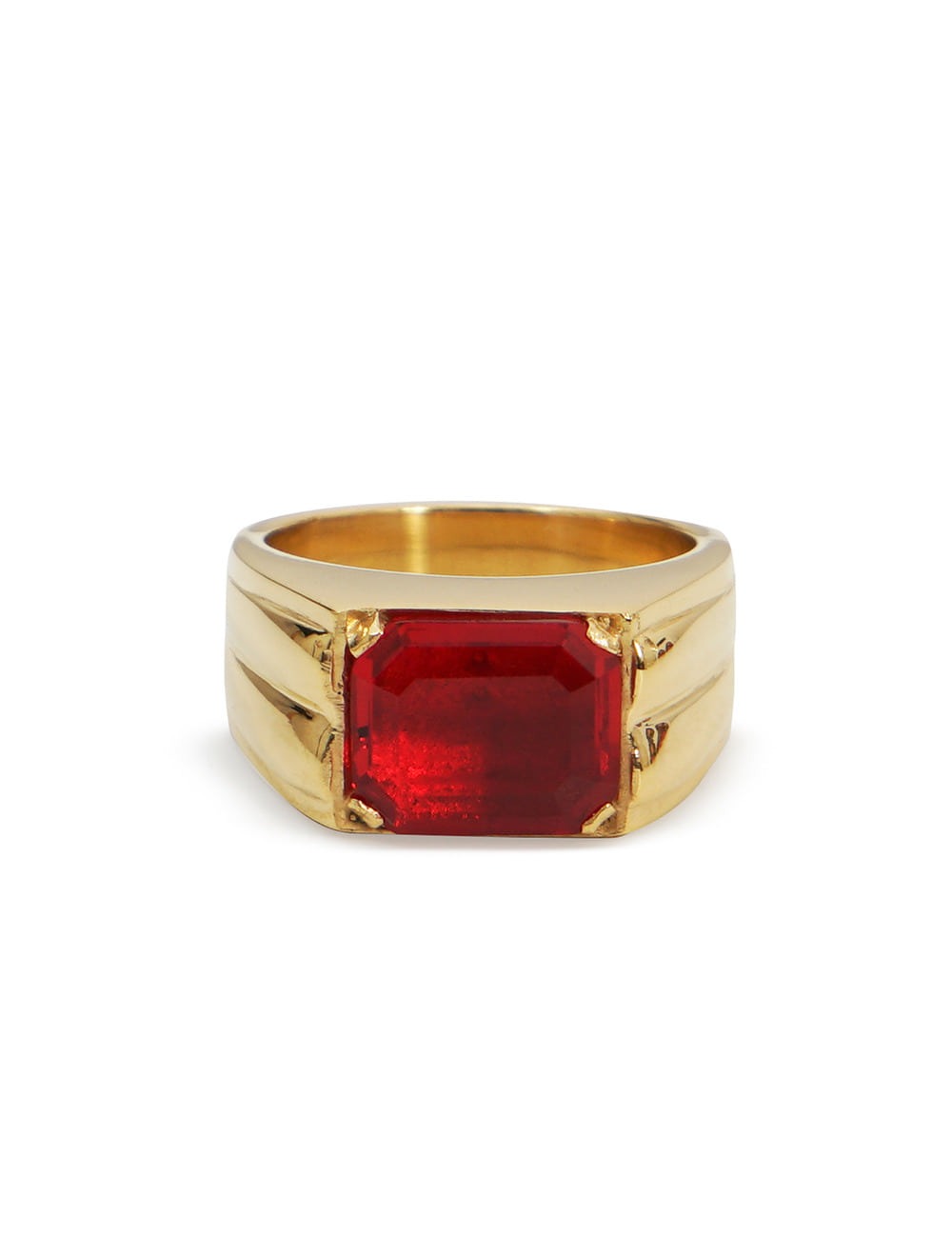 LARGE STONE RING_RED
