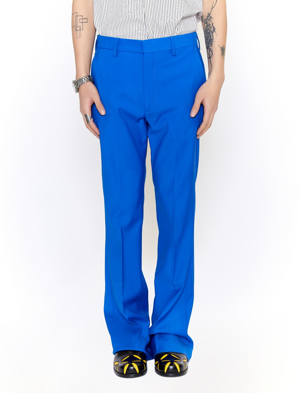 FLARED TROUSERS_ROYAL