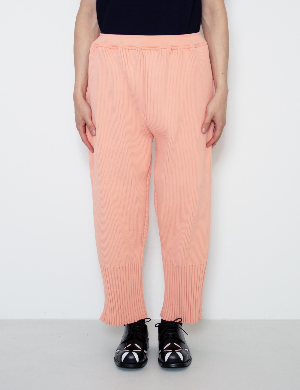 FLUTED PANTS 2_SALMON