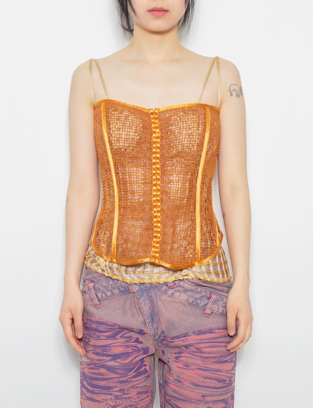 HAND EMBROIDED CORSET TOP_COPPERSOIL