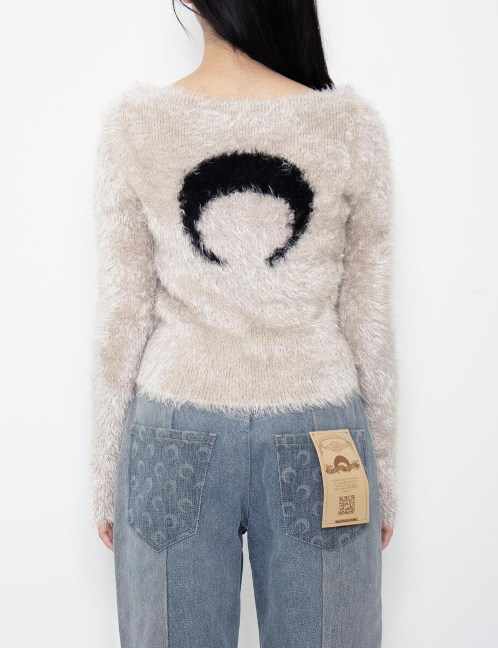 KNIT CROPPED PULLOVER_WHITE