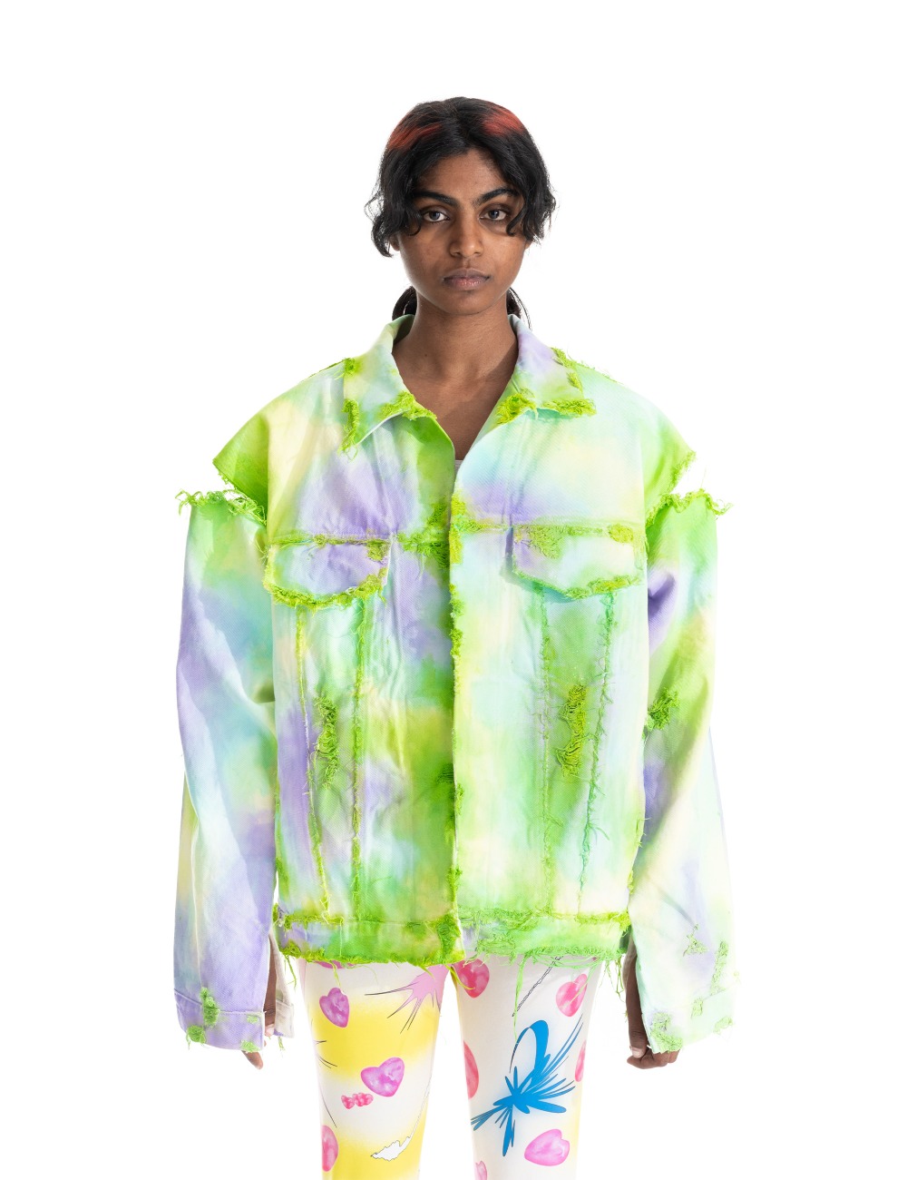 PAINTED SUNSET JACKET_GREEN