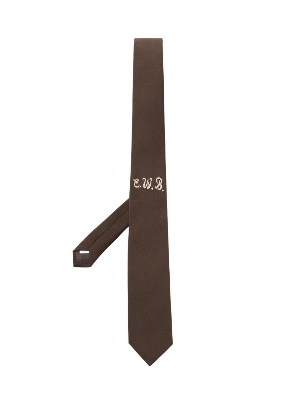 EWB EMBROIDERED TIE_BROWN