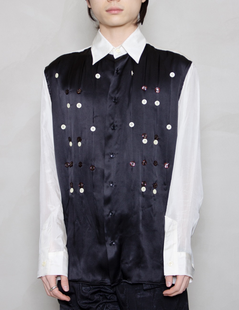 THEO BUTTON FRONT SHIRT_BLACK