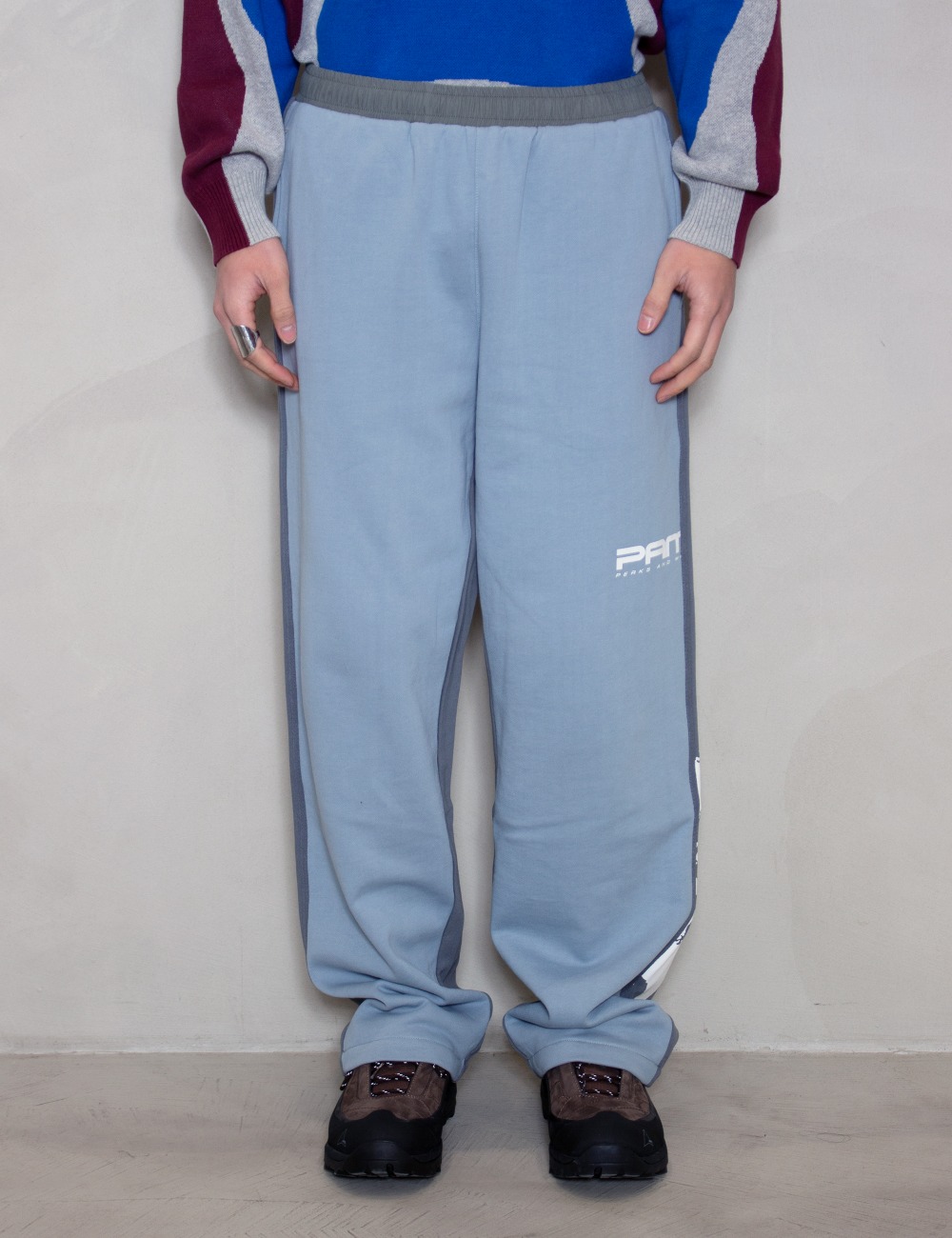 FLOATING TWO TONE SWEAT PANT_BLUE