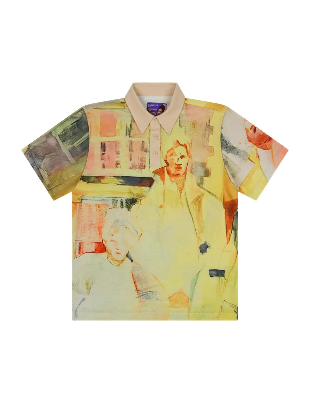 AFTER SCHOOL PHILOSOPHY S/S BUTTON SHIRT_YELLOW