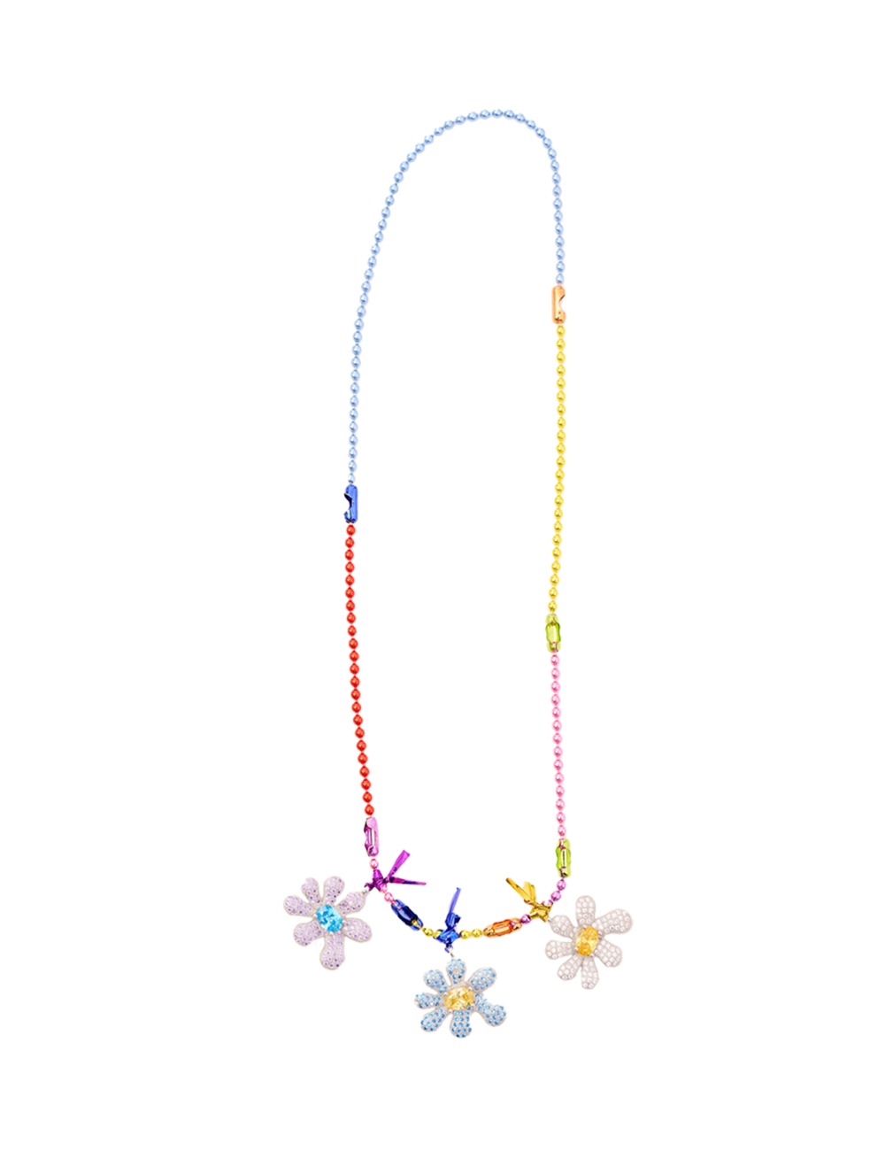 SQUASHED BLOSSOM NECKLACE_MULTI